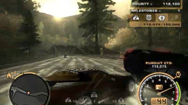 NFSMW - Walkthrough 105 - #4 - Completing Milestones and Making Bounty (JV) смотреть онлайн