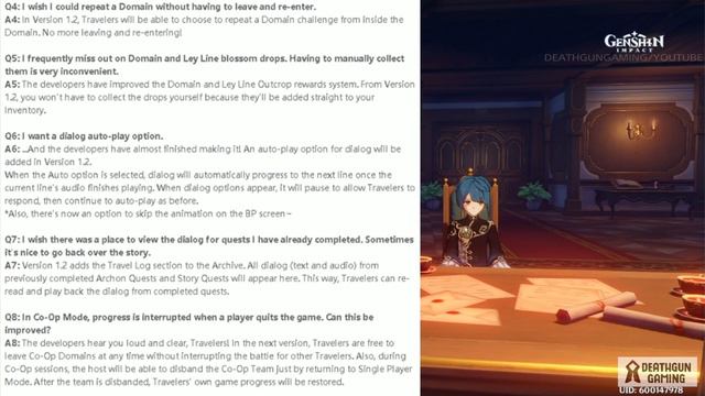 GENSHIN IMPACT - FREE WISHES, DOMAIN REPLAY, PRIVATE CHATS AND MORE COMING WITH THE 1.2 UPDATE!! смотреть онлайн