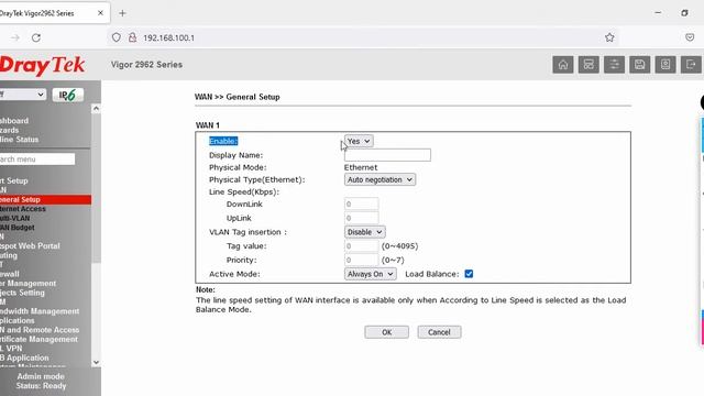 Configuration of LAN & WAN on DrayTek Vigor 2962 смотреть онлайн