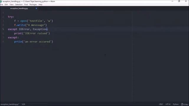 Exception Handling Python Programming Tutorial смотреть онлайн