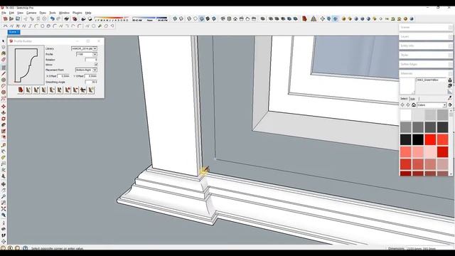 Outside Window Trim SketchUp 3D Modeling смотреть онлайн