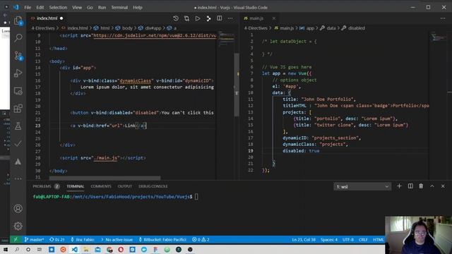 Vue js full course #4 Vue directives | How to build a single page application смотреть онлайн
