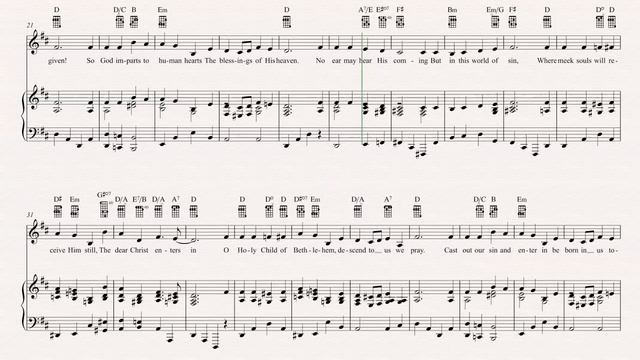 Ukulele - O Little Town of Bethlehem - Christmas Carol - Sheet Music, Chords, & Vocals смотреть онлайн