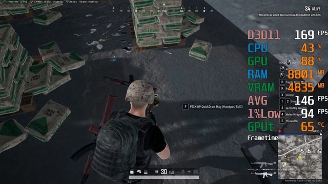 AMD Radeon RX 5500 XT -- Intel Core i3-10100F -- PUBG FPS Test смотреть онлайн