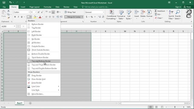 How to create lined paper in Excel смотреть онлайн