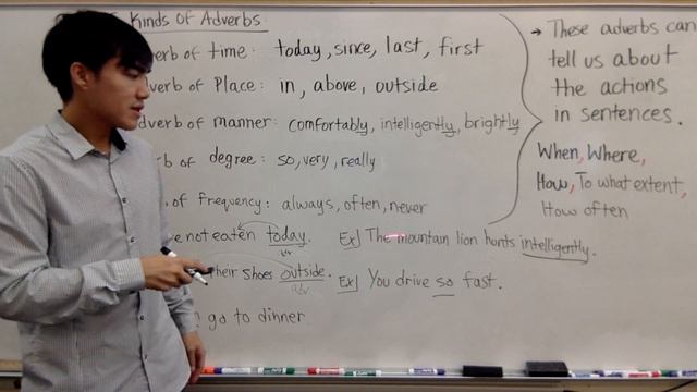 Describing the 5 kinds of Adverbs смотреть онлайн