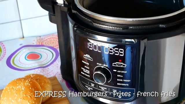 Express Hamburgers – frites – french fries – avec le Ninja Foodi Max air crisp air fryer смотреть онлайн