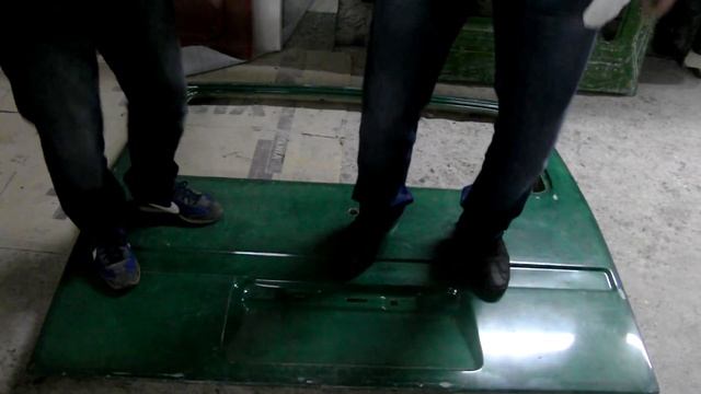 Испытание на прочность. Дверь для форд транзит из стеклопластика. Стеклопластик. смотреть онлайн