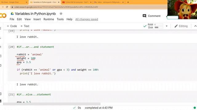 12. Conditional Statements in Python | Detailed Explanation with Annotation смотреть онлайн