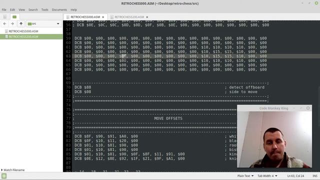 Generating Chess Moves For Leaper Pieces In 6502 Assembly