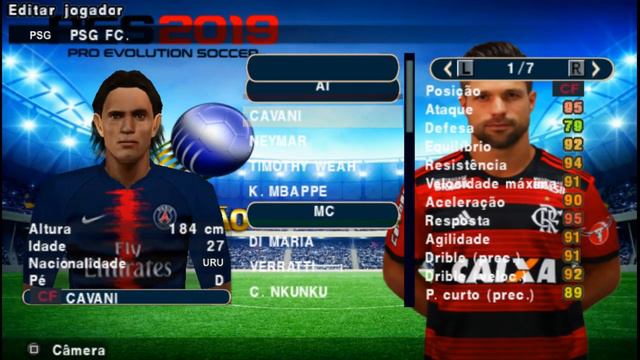PES 2019 PPSSPP para CELULAR ANDROID - NARRAÇÃO em PORTUGUES BRASILEIRÃO E EUROPEU смотреть онлайн