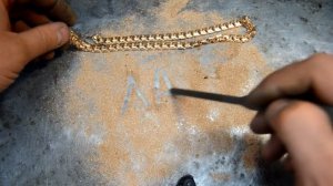 Изготовление Золотого Браслета.Двойной бисмарк с накладками. Ручная работа