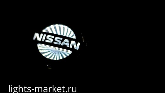 Эмблема Nissan белая с 3D подсветкой смотреть онлайн