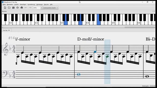 You Say (piano sheet music and chords) смотреть онлайн