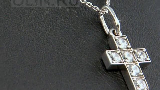 Декоративный нательный крест из серебра смотреть онлайн