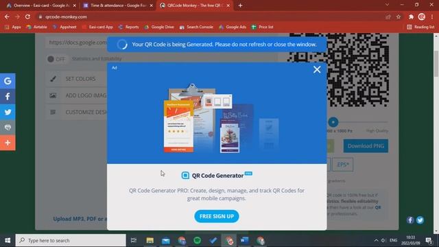 Employee Time & Attendance QR code | Google Forms & Sheets смотреть онлайн
