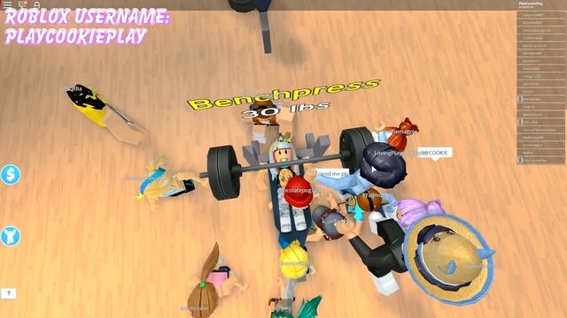 Let's Get Fit Roblox Weight Lifting Simulator 2 GYM - Cookie Swirl C Game Video смотреть онлайн