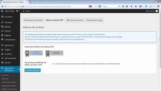 All In One WP Security & Firewall: Seguridad de Archivos смотреть онлайн