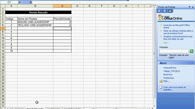 Tabelas de Preços - Varejo, Atacado e Parceladas em Excel. смотреть онлайн