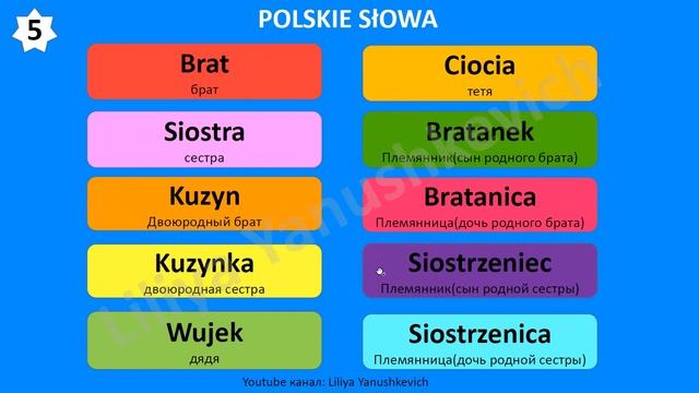1. Польские слова. Język polski. смотреть онлайн