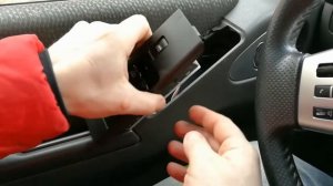Nissan Pathfinder R51 снятие водительского блока управления стеклоподъемниками.