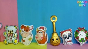 Антистрессы новогодние для панды Ластика Как сделать своими руками сквиши бычка из бумаги