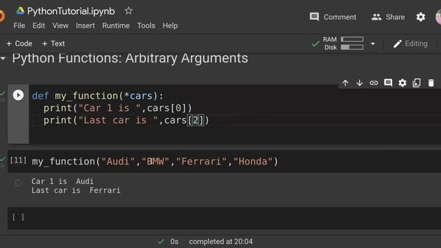 Python Functions: Arbitrary Arguments | Functions in Python | Lecture-20 | Python tutorial in Hindi смотреть онлайн