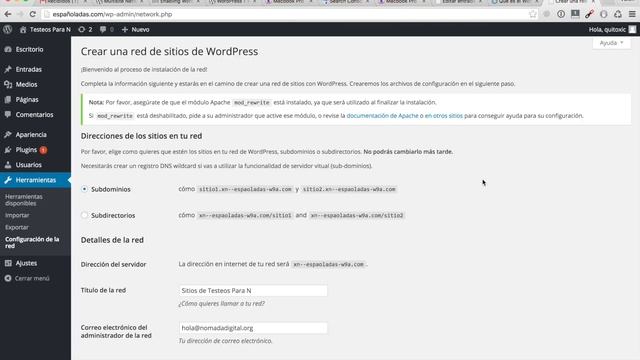 Cómo activar y configurar tu wordpress multisite paso a paso смотреть онлайн