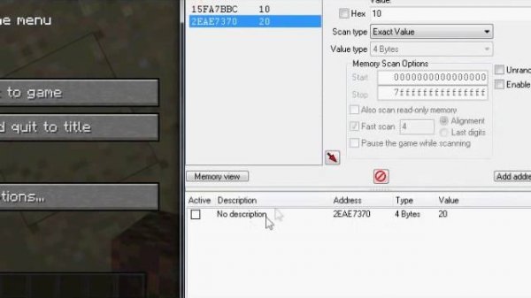 Hacking Health in Minecraft with Cheat Engine [Voice + Video Tutorial]