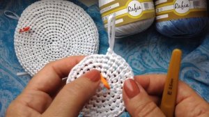 Вяжем шляпу из Рафии Мастер класс для начинающих