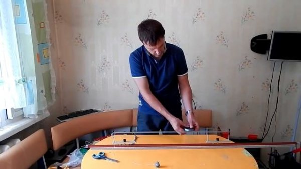 Самодельный станок для намотки тетивы./ Homemade bowstring maker.