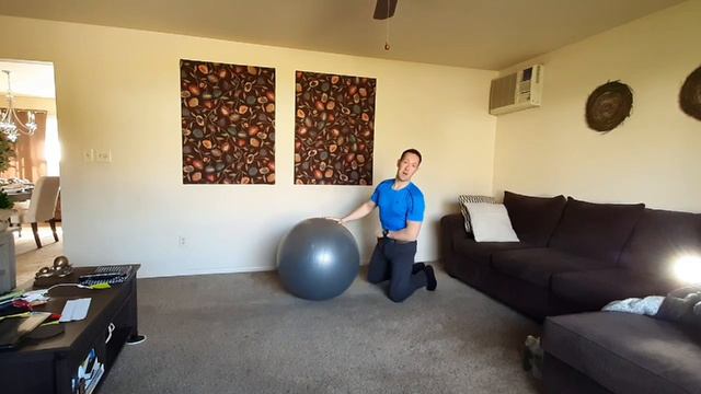 Top 7 Physio Ball Exercises (part 1 of 3) EASY difficulty смотреть онлайн