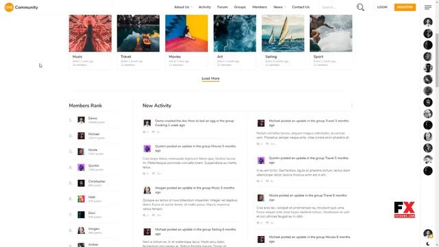 OneCommunity - BuddyPress Nouveau Community Theme with Likes and Achi смотреть онлайн