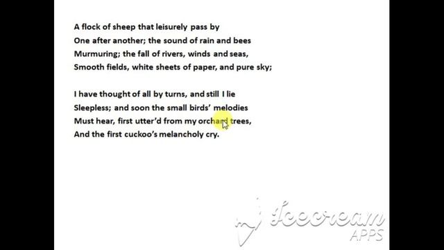 To Sleep by William Wordsworth Explanation of poem смотреть онлайн