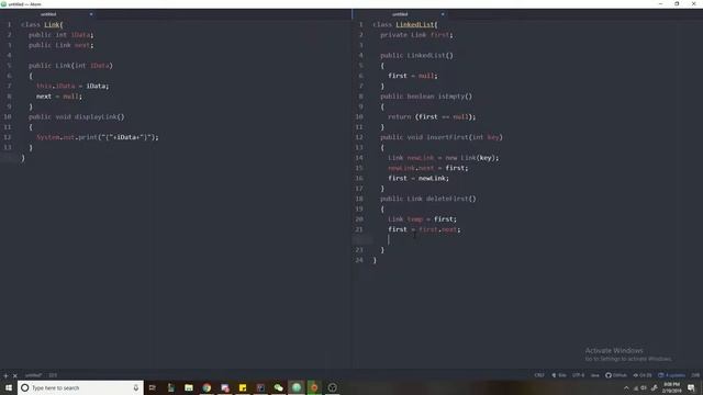 Basic Linked List Implementation in Java смотреть онлайн