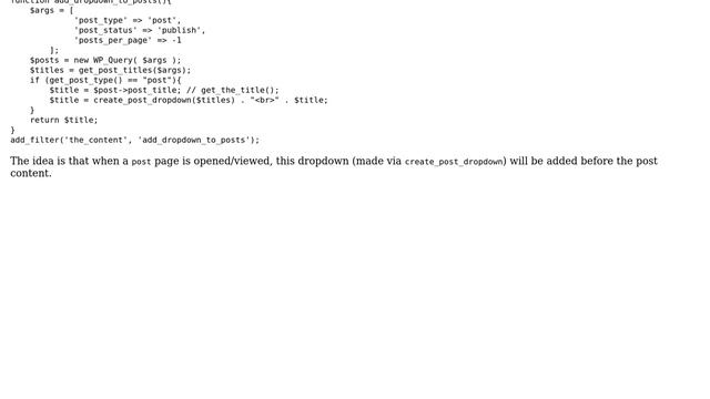 Wordpress: Add function to every post? смотреть онлайн