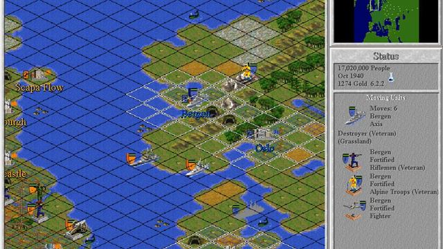Let's play Civilization II - WW II Scenario with Axis (easiest) Part 4 смотреть онлайн