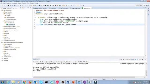 cucumber framework with appium mobile android applicaiton смотреть онлайн