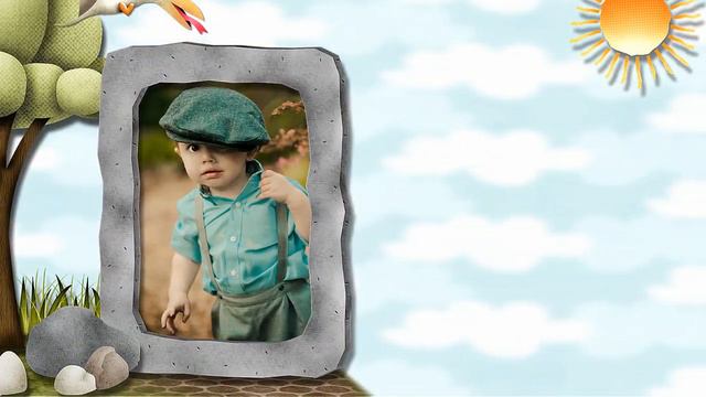 Шаблон слайд-шоу "Давным-давно у синего моря" смотреть онлайн