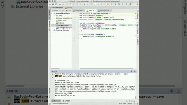 Fullstack web development. Работа с Mongoose смотреть онлайн