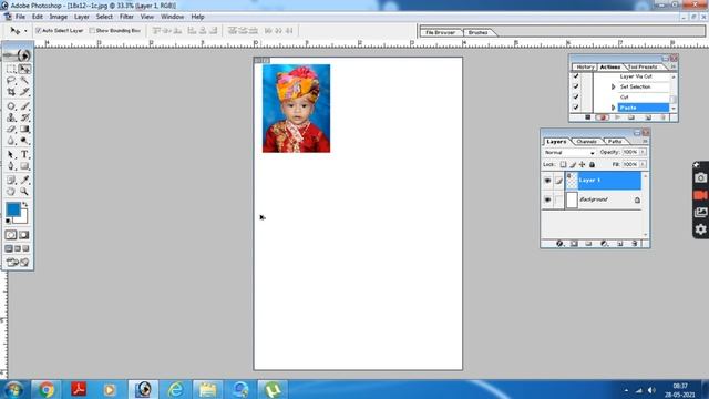 how to create passport size photo on adobe Photoshop USING CTRL +F2 смотреть онлайн