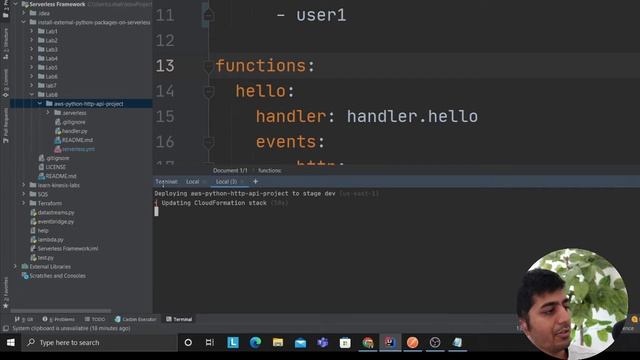 Getting Started with serverless Framework |API Gateway and lambda | Lab 8| API Keys смотреть онлайн