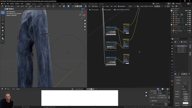 CLO3D to Blender - Texturing NO Substance Painter - Node Grouping, Roughness, Metallic Controls смотреть онлайн