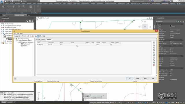 AutoCAD Civil 3D 2016 - Property Sets (Productivity Pack 2) смотреть онлайн