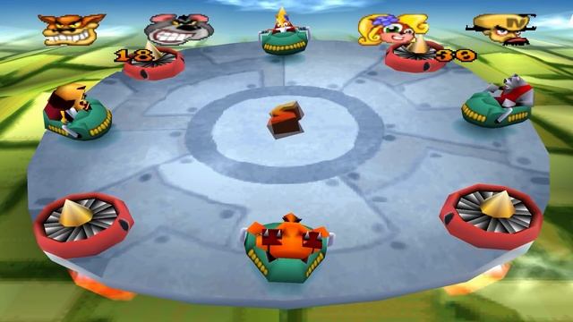Прохождение Crash Bash (PS) #4 - Warp Room 4 - кубки, камни, кристаллы смотреть онлайн