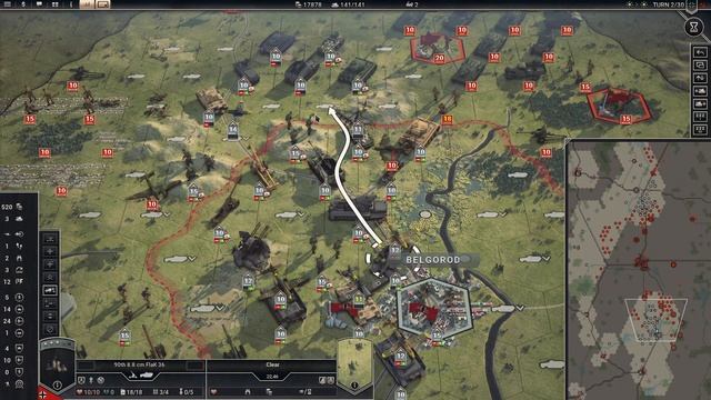 Panzer Corps 2 | C1-17C | Wehrmacht Campaign | Kursk 1/4 | Generalissimus смотреть онлайн
