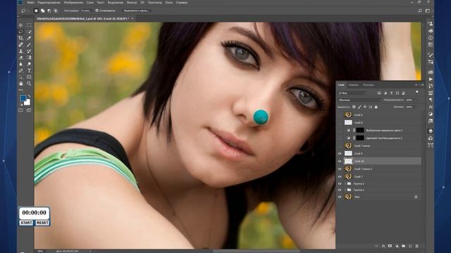 Как увеличить глаза в Photoshop смотреть онлайн