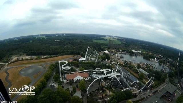 Heide Park Scream OnRide (Gyro-Drop-Tower) Free Fall Tower 103 Meter - Scream Heide Park onride POV смотреть онлайн