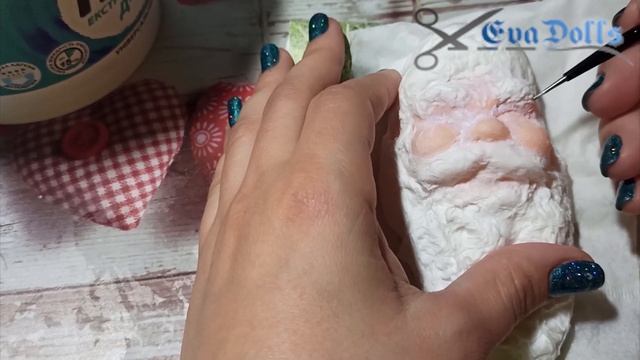 Как сделать Деда Мороза из старой куклы своими руками. Переделка куклы. DIY ватная игрушка. Ч1 смотреть онлайн