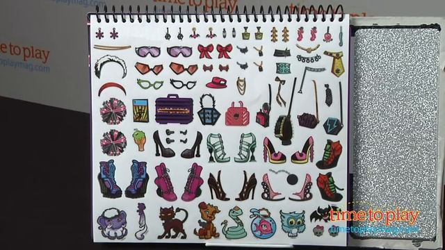 Monster High High Voltage Fashion Sketch Portfolio Set from Fashion Angels смотреть онлайн